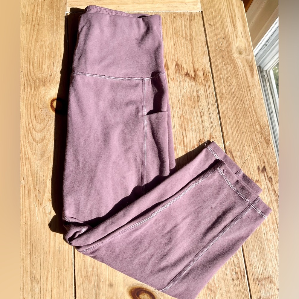 Fengbay | Lavender Cropped High-Waisted Leggings | Size Small